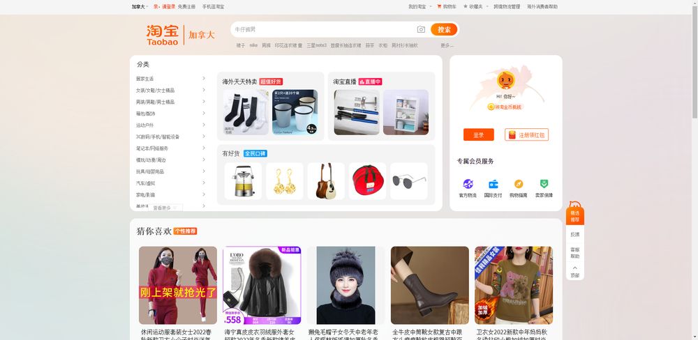 Ecommerce marketplace B2C Taobao