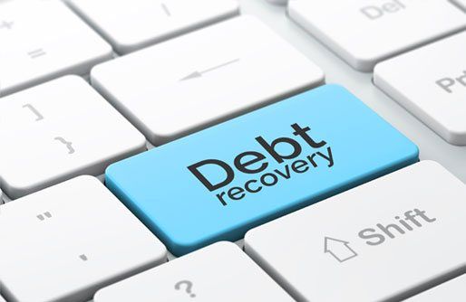 debt recovery button on a keyboard